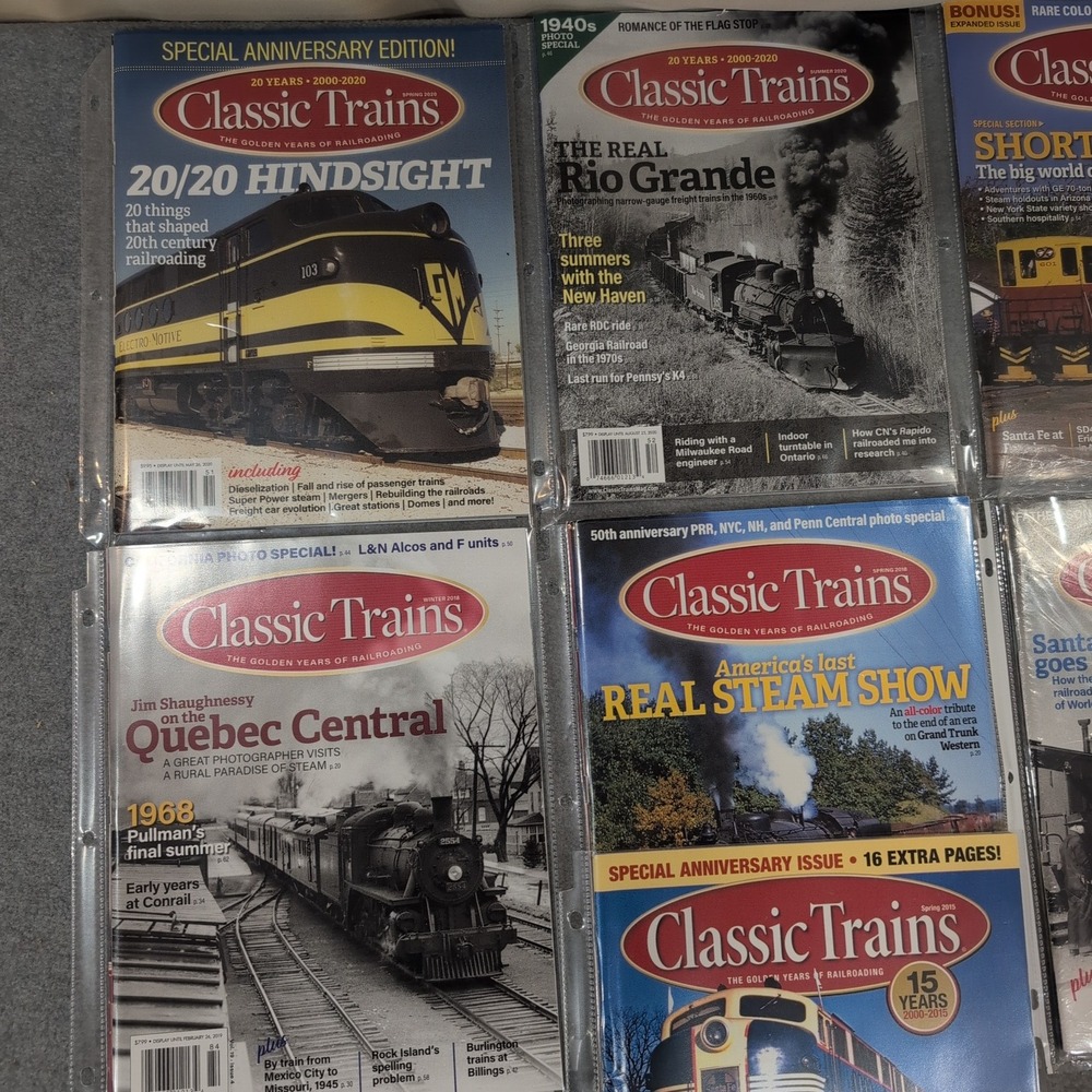 Classic Trains Magazine Lot of 7 Issues Steam Diesel Locomotive History VG+ - Picture 2 of 3
